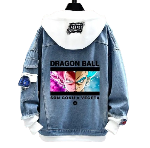 Veste en Jean Dragon Ball Son Goku x Vegeta