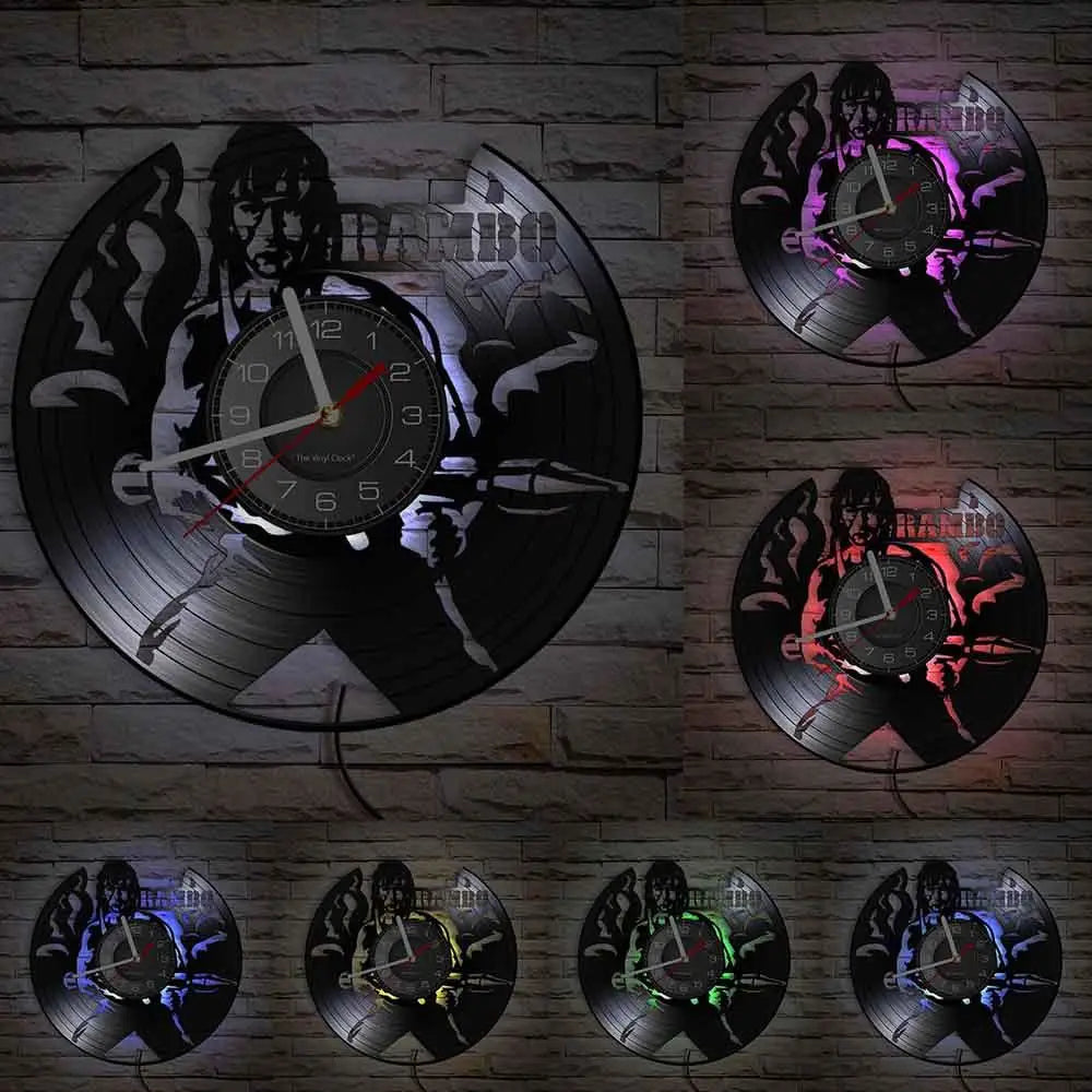 Horloge Murale Film Rambo LED