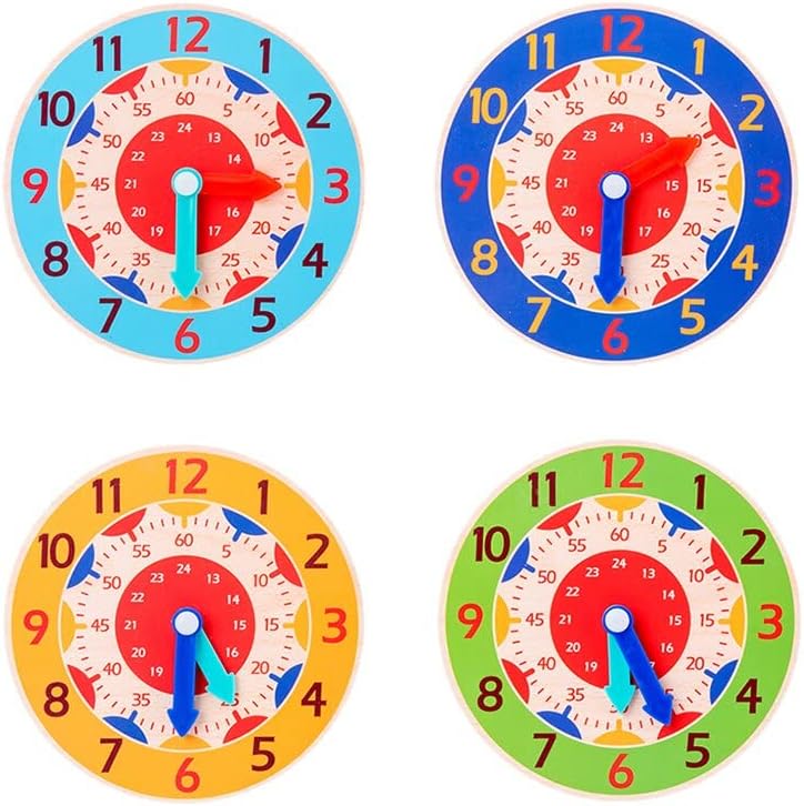 Horloge Montessori d'Apprentissage de l'Heure
