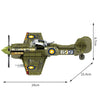 Jeu de Construction chasseur Spitfire WW2