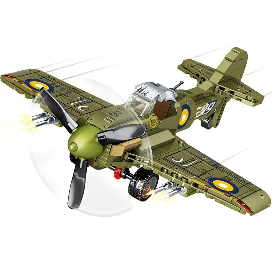Jeu de Construction chasseur Spitfire WW2
