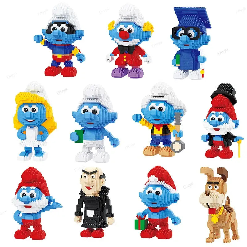 Jeu de construction personnages Schtroumfs