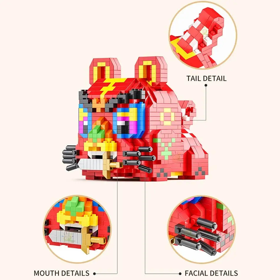 Jeu de construction Tigre Chinois