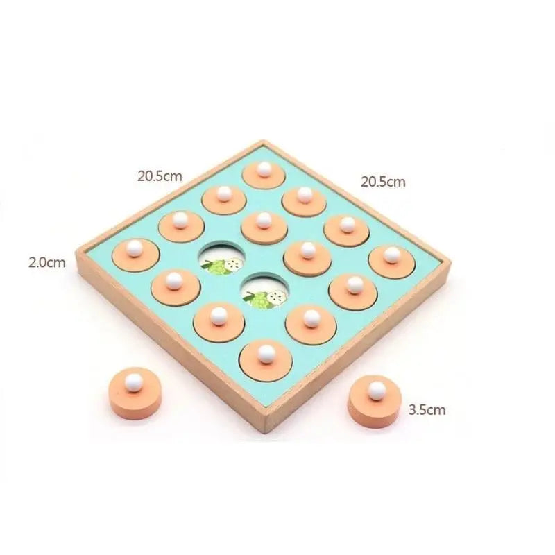 Jeu de mémoire Montessori en bois 3D pour enfants