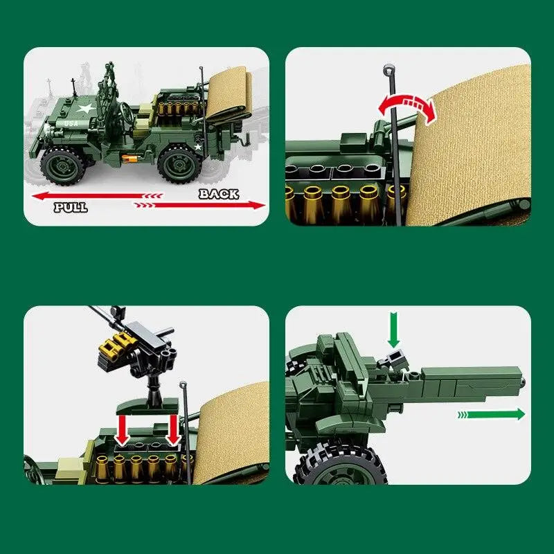 Jeux de construction Jeep anti-aviation