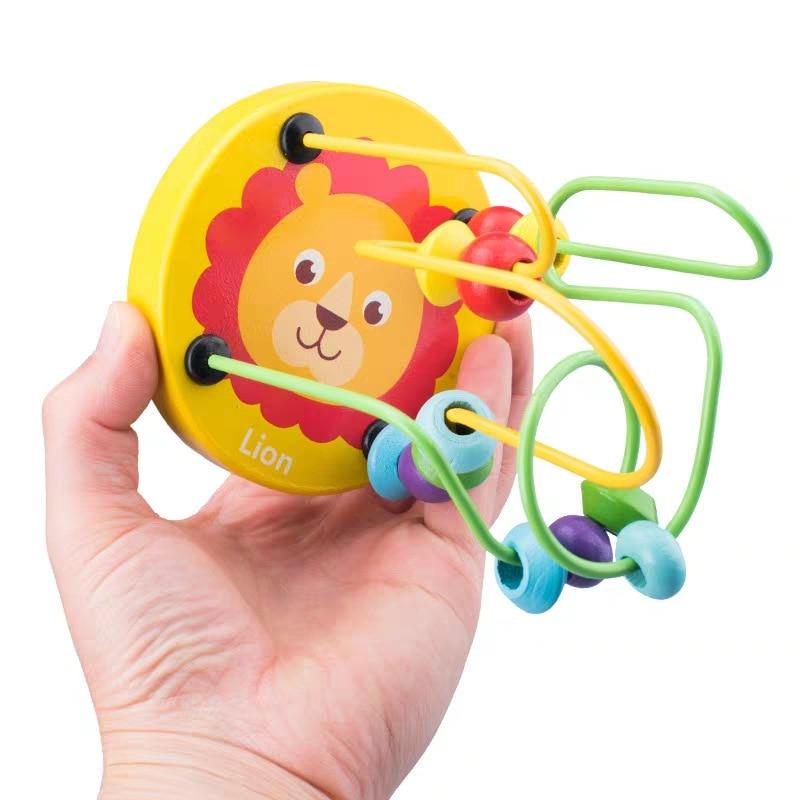 Cube de Perles de Labyrinthe Montessori - Lion