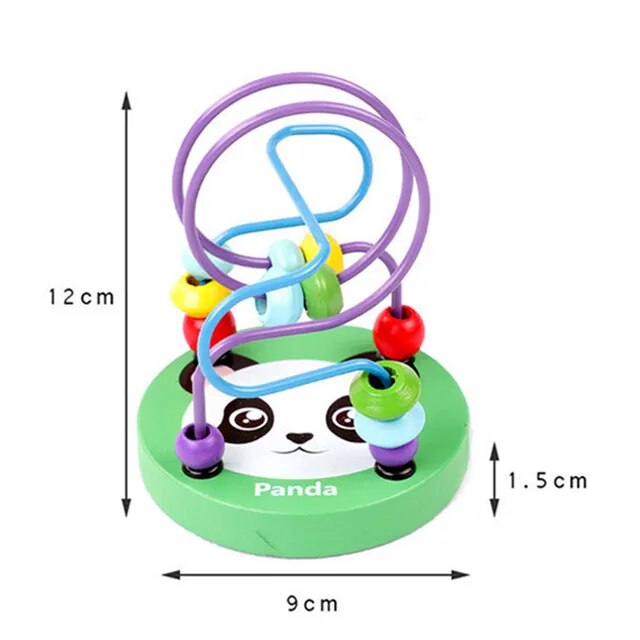 Cube de Perles de Labyrinthe Montessori - Panda