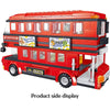 Jouet de construction Bus de transport rouge Anglais