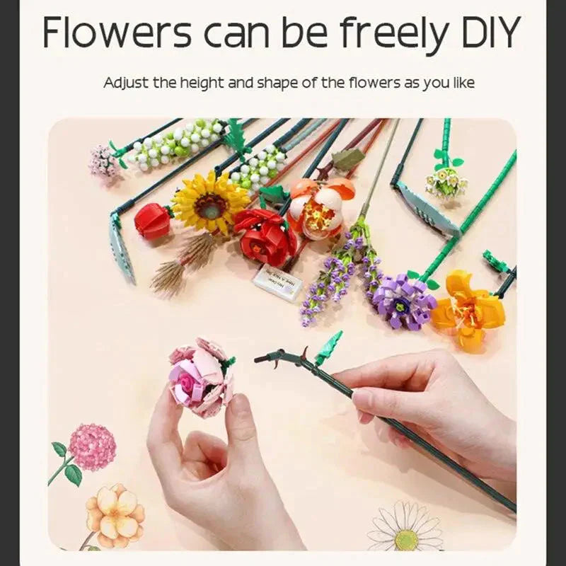 Jouet Lego bouquets de fleurs romantiques