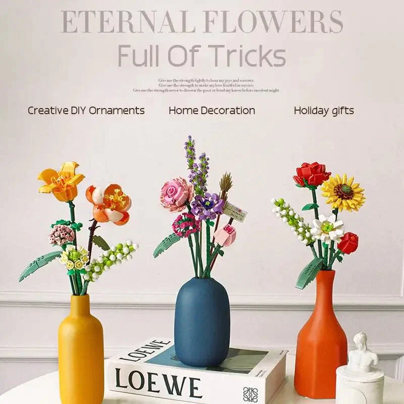 Jouet Lego bouquets de fleurs romantiques