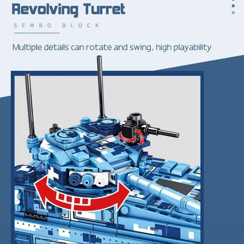 Jouet Lego Tank Série Militaire