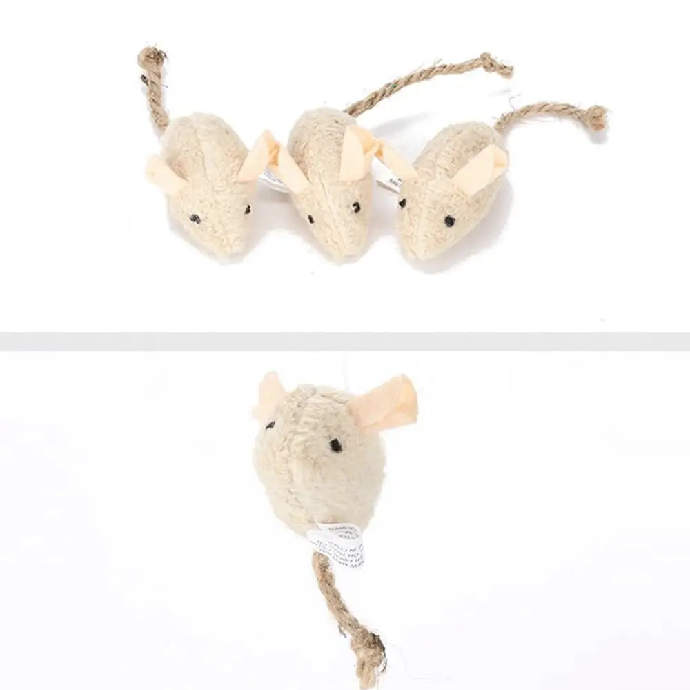 Jouet simulation souris en peluche pour chat