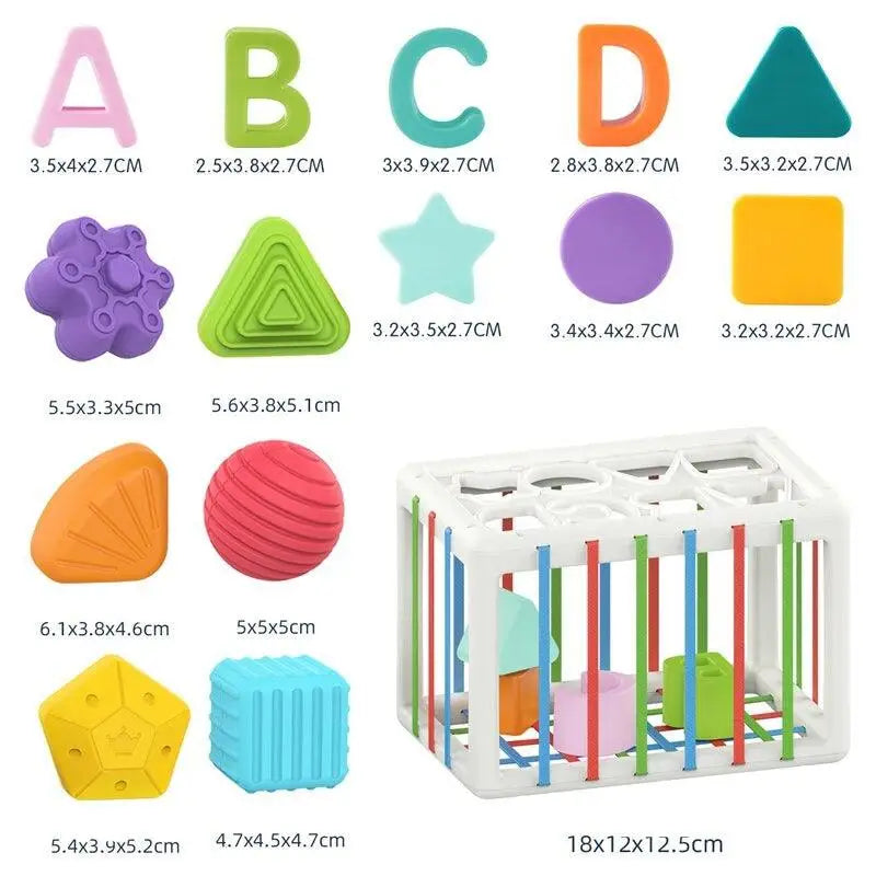 Jouets éducatifs Blocs de forme colorés