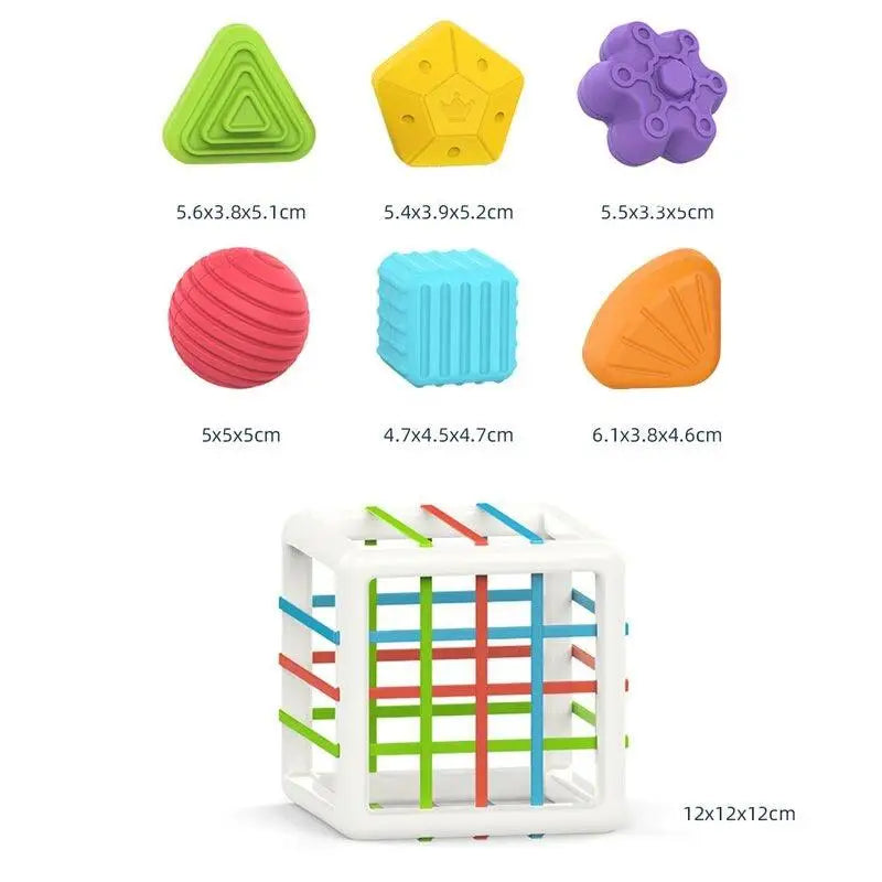 Jouets éducatifs Blocs de forme colorés
