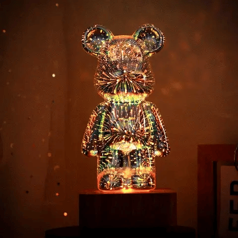 Lampe de Chevet Ourson : Veilleuse 7 Couleurs
