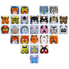Lot 10 Masques créatifs animaux pour enfants