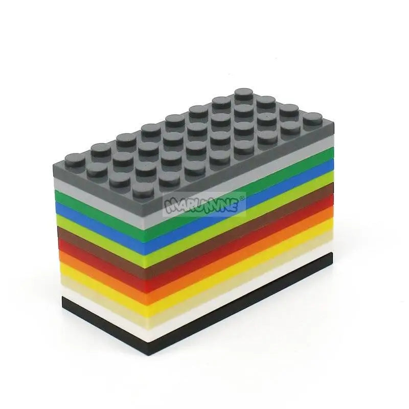 Lot de 30 Plaques de Base Lego Jeu de construction 4x8cm