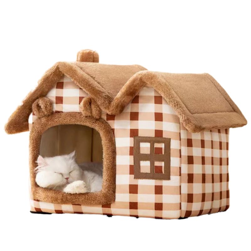 Maison Lit chaud peluche pour animaux