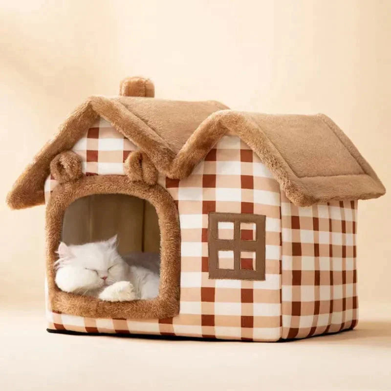 Maison Lit chaud peluche pour animaux