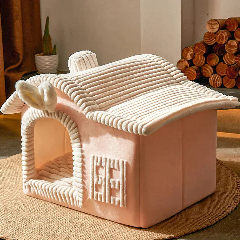 Maison Lit chaud peluche pour animaux