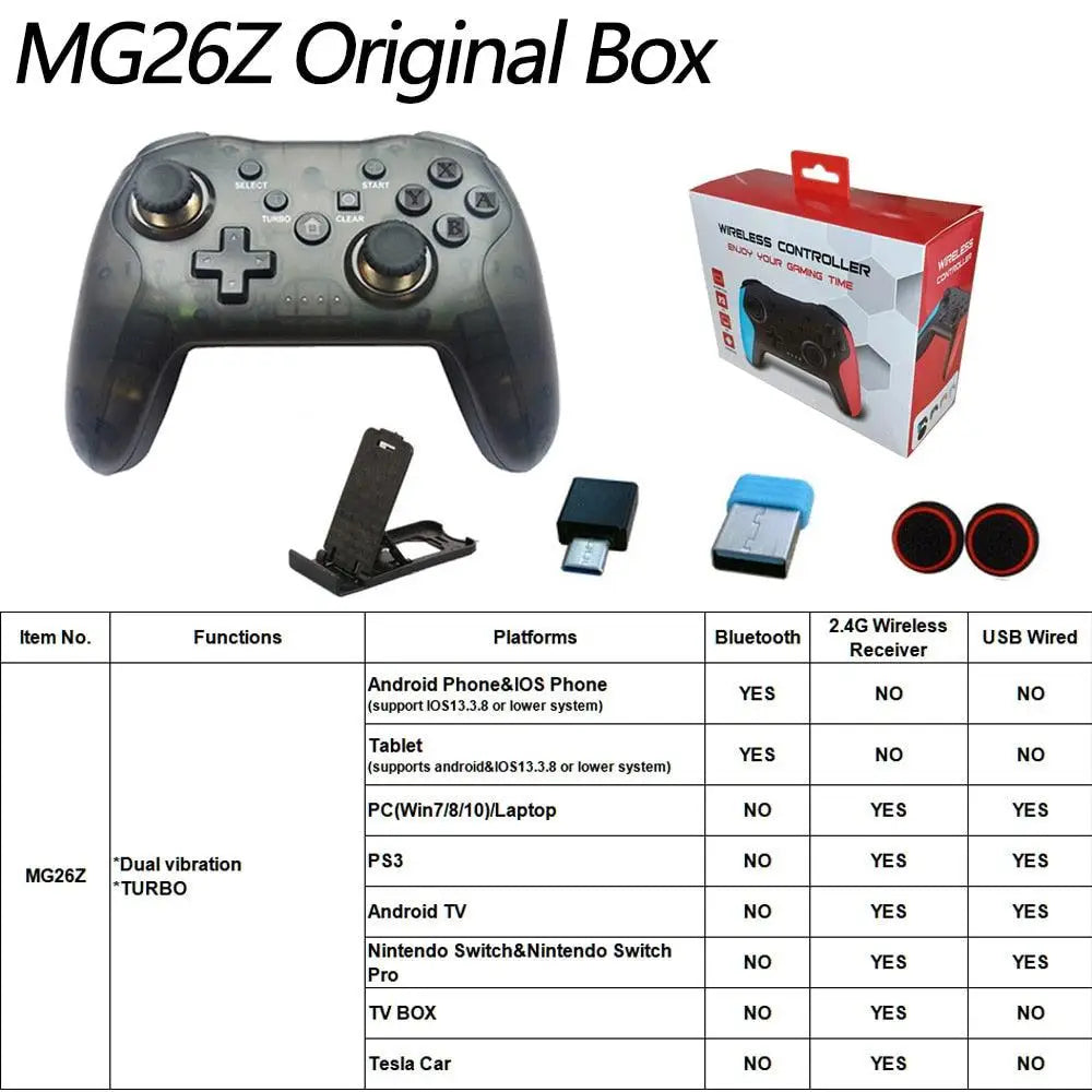 Manette Bluetooth Original pour Switch Pro PC