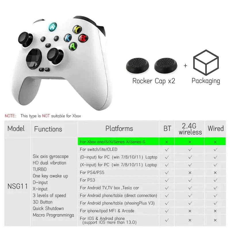 Manette de jeu sans fil Bluetooth pour PC