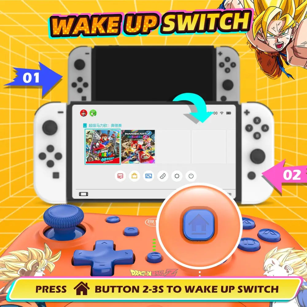 Manette Nintendo Switch Dragon Ball NFC