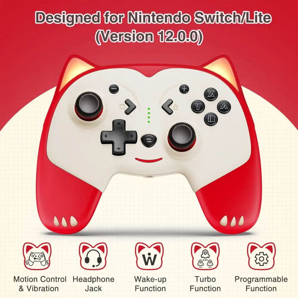 Manette Pro Bluetooth Chien pour Nintendo Switch