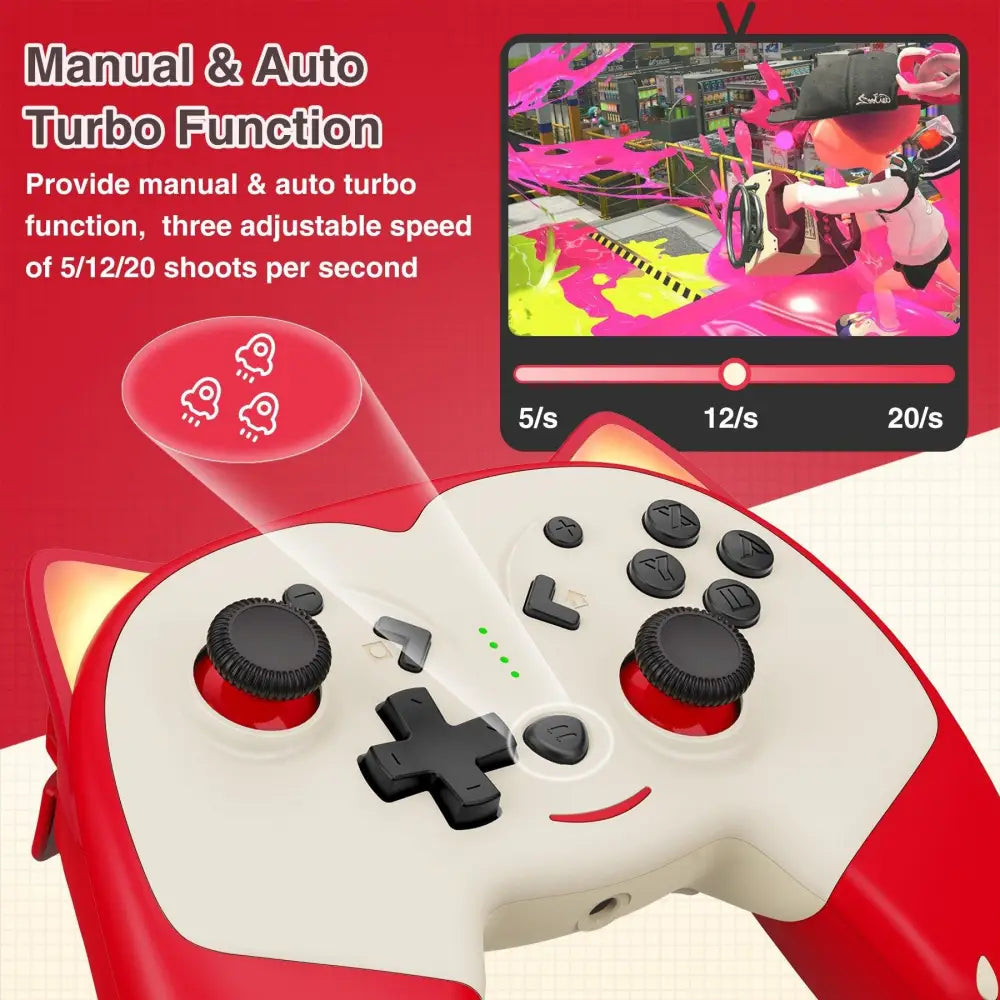 Manette Pro Bluetooth Chien pour Nintendo Switch