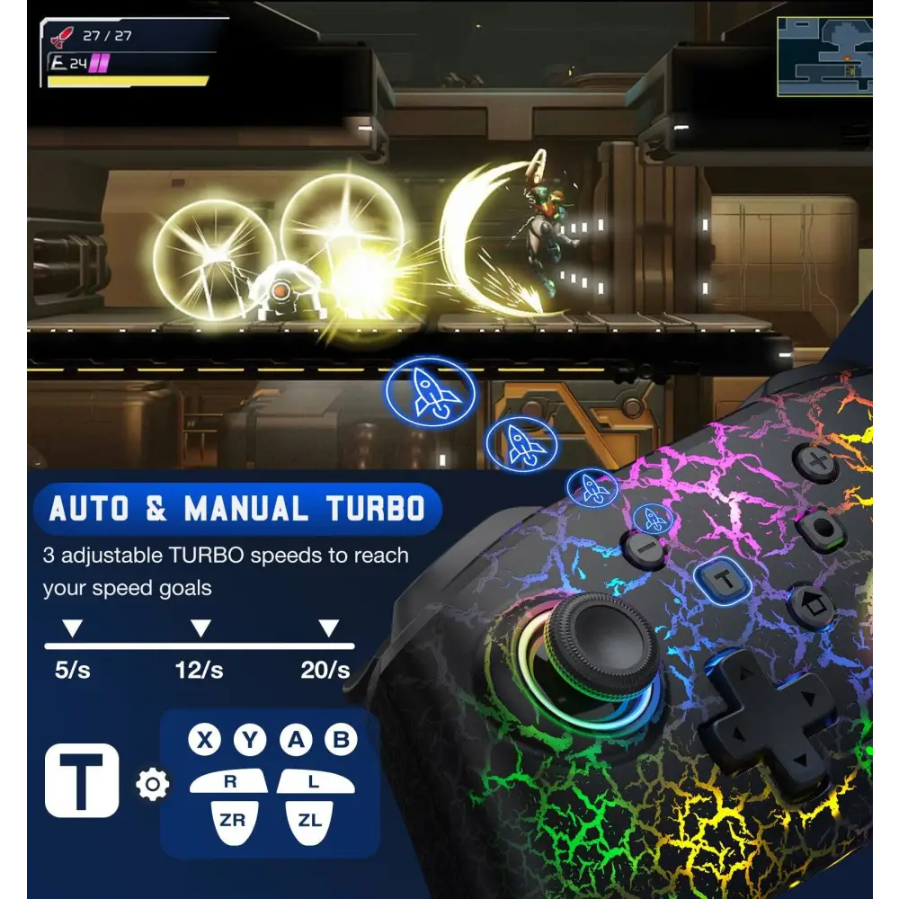 Manette Pro RGB Nintendo Switch OLED