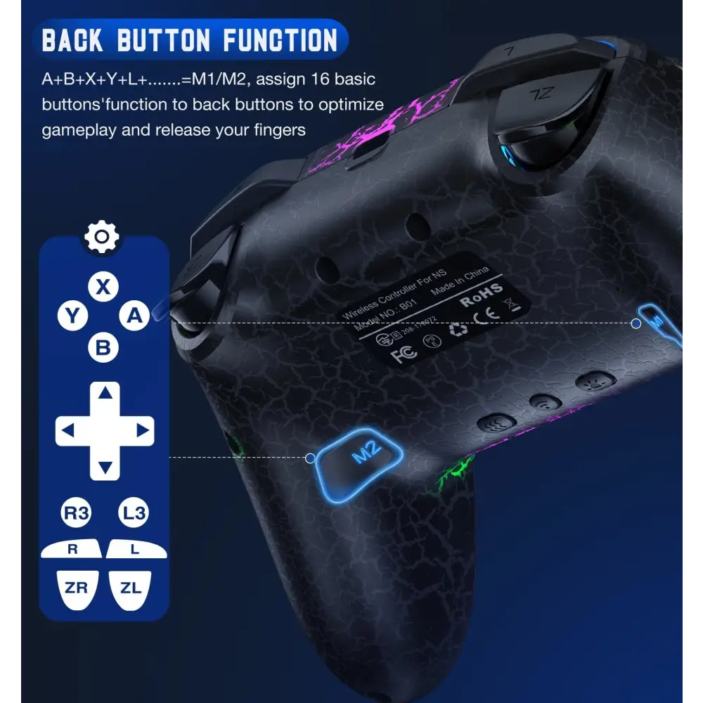 Manette Pro RGB Nintendo Switch OLED
