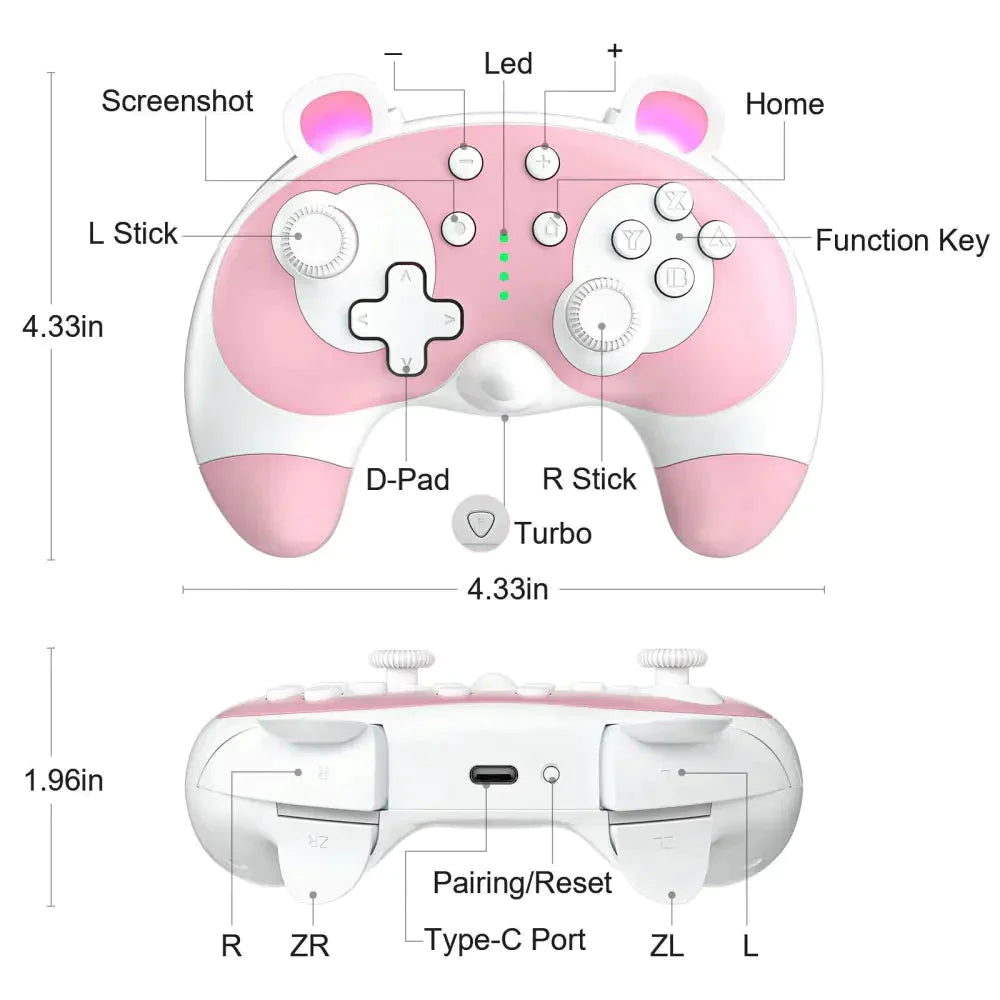 Manette Pro sans fil Nintendo Switch Animal Crossing