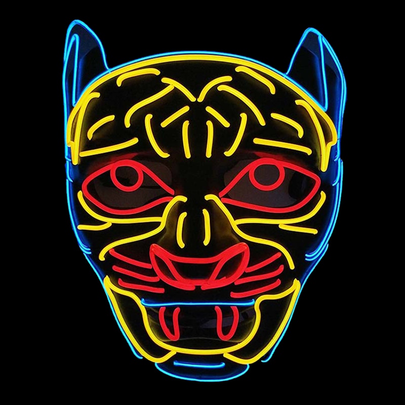 Masque Halloween LED Néon