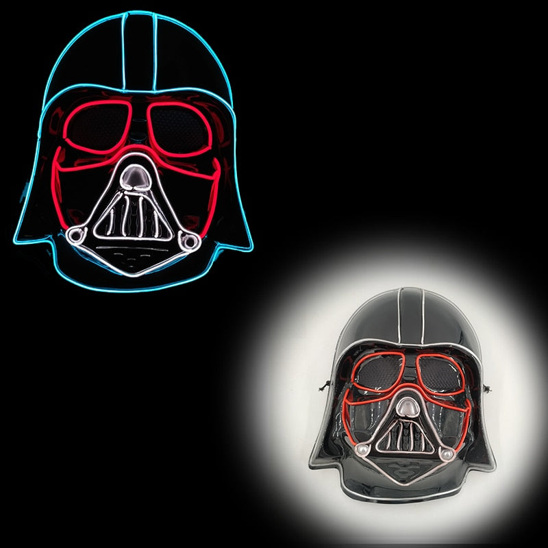 Masque Halloween LED Néon