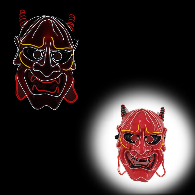 Masque Halloween LED Néon