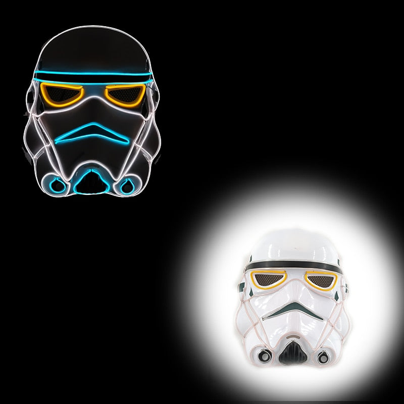 Masque Halloween LED Néon