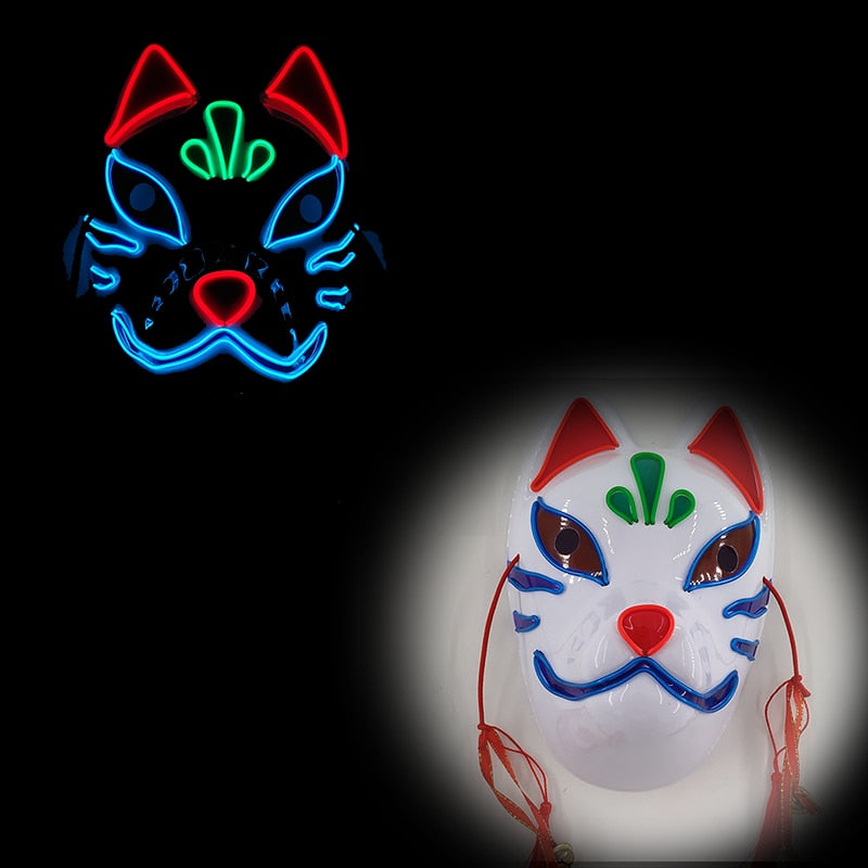 Masque Halloween LED Néon