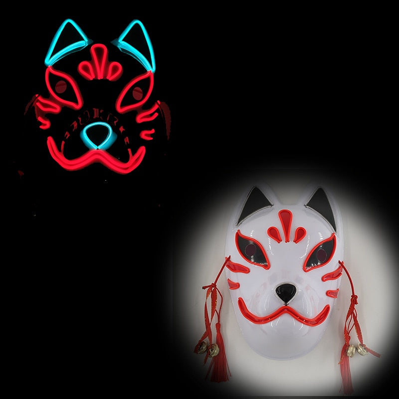 Masque Halloween LED Néon