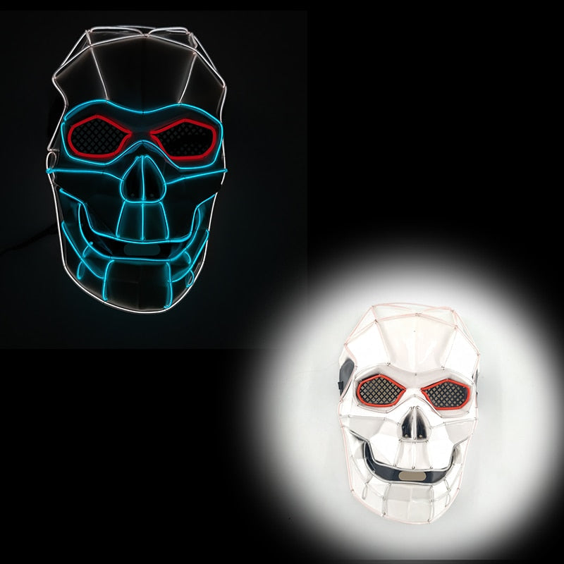 Masque Halloween LED Néon