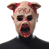 Masque Halloween Tête de Cochon Ensanglanté