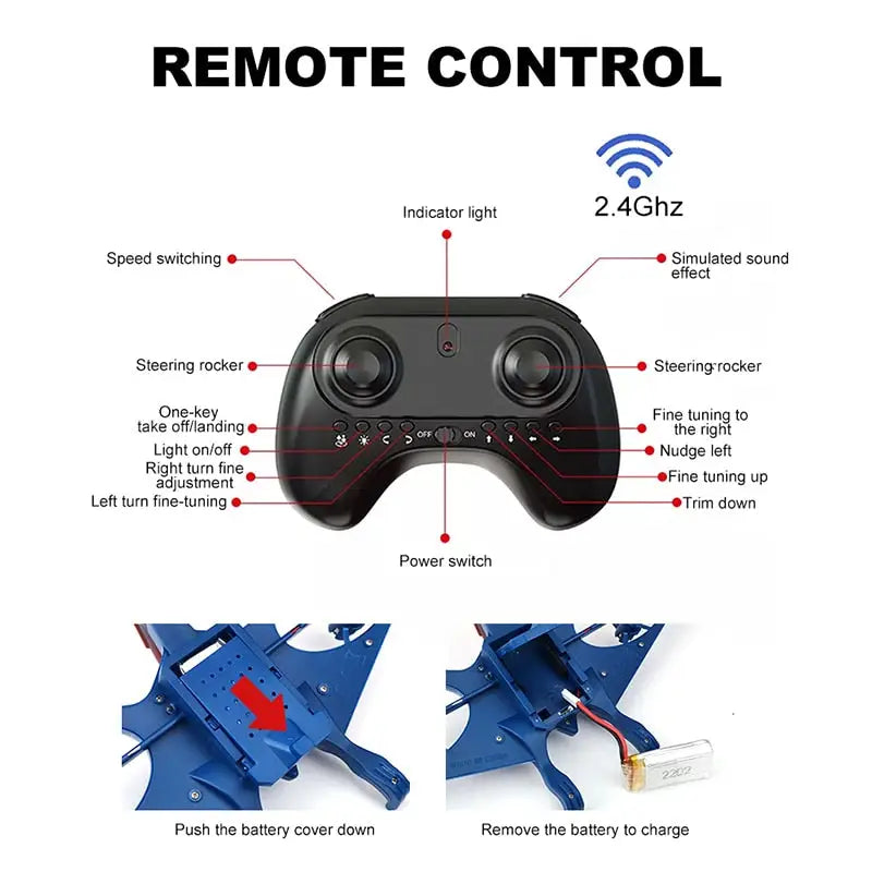 Mini Drone Dinosaure Télécommandé