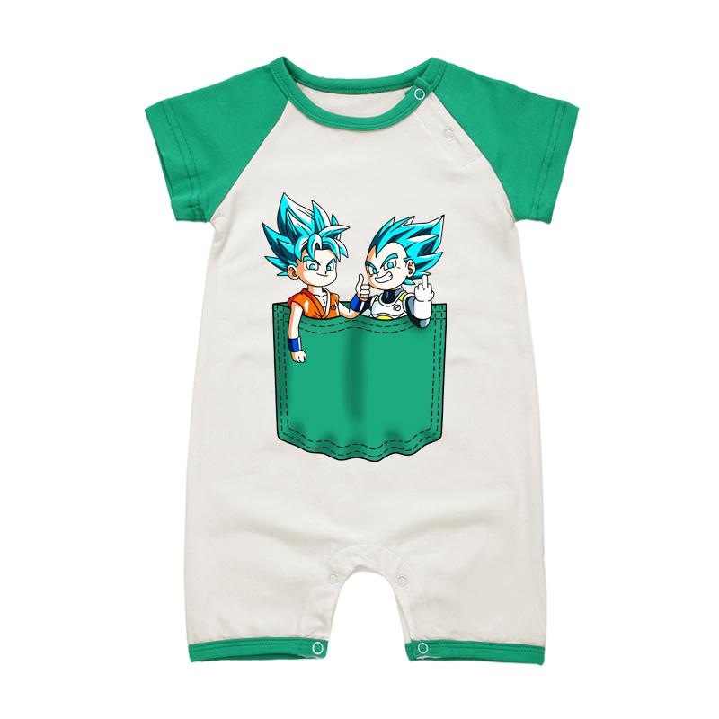 Grenouillère Enfant DBZ Goku & Vegeta Blue