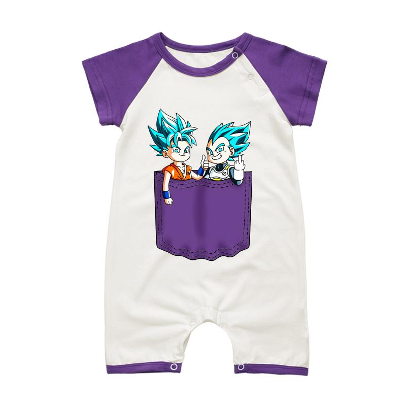 Grenouillère Enfant DBZ Goku & Vegeta Blue