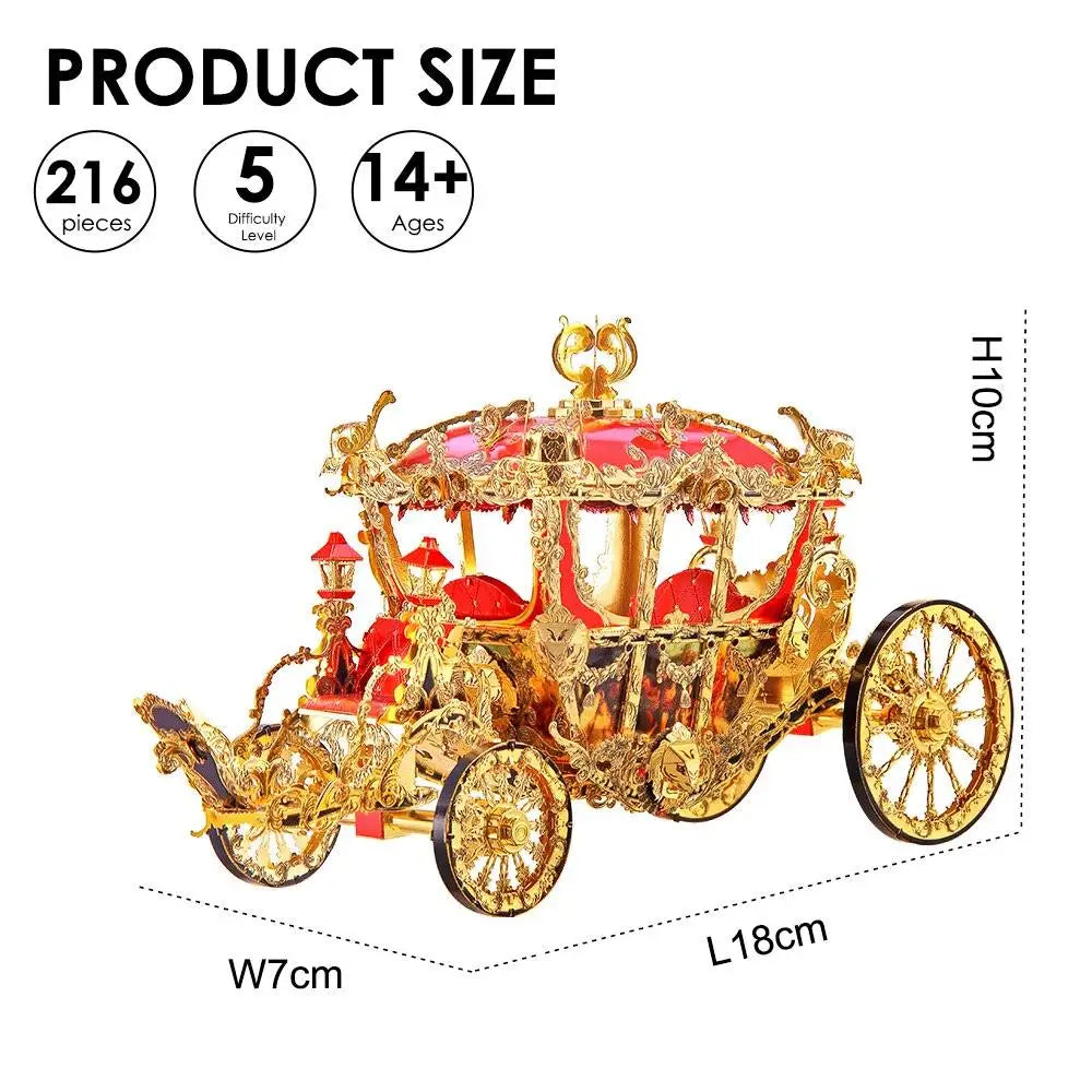 Puzzle 3D en métal Carrosse de princesse