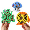 Puzzle de labyrinthe en bois en forme d'animal