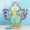 Puzzle de labyrinthe en bois en forme d'animal