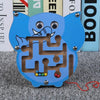Puzzle de labyrinthe en bois en forme d'animal