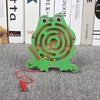 Puzzle de labyrinthe en bois en forme d'animal