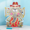 Puzzle de labyrinthe en bois en forme d'animal