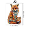 Puzzle en bois Famille de renards
